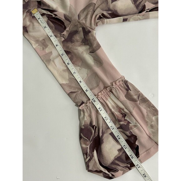 Ellen Tracy Floral Print Scoop Neck 3/4 Sleeve Blouse Top Size S Fairycore - Picture 8 of 8